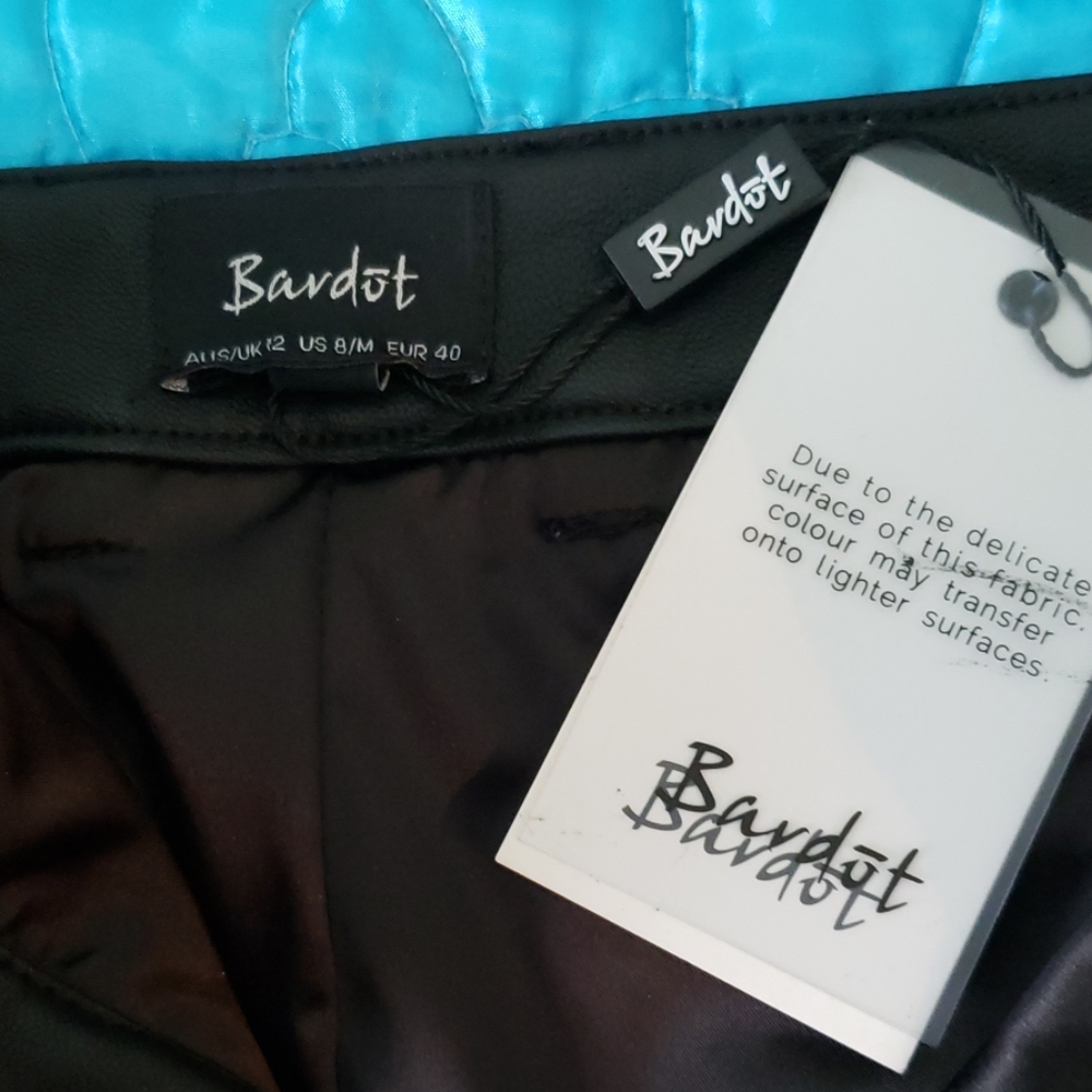 Black leather skirt